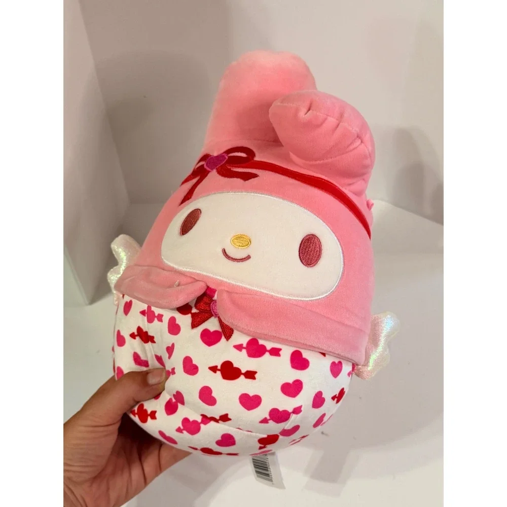 Squishmallows Sanrio My Melody Valentine Heart Wings Pink Plush 8 Inch Kellytoy